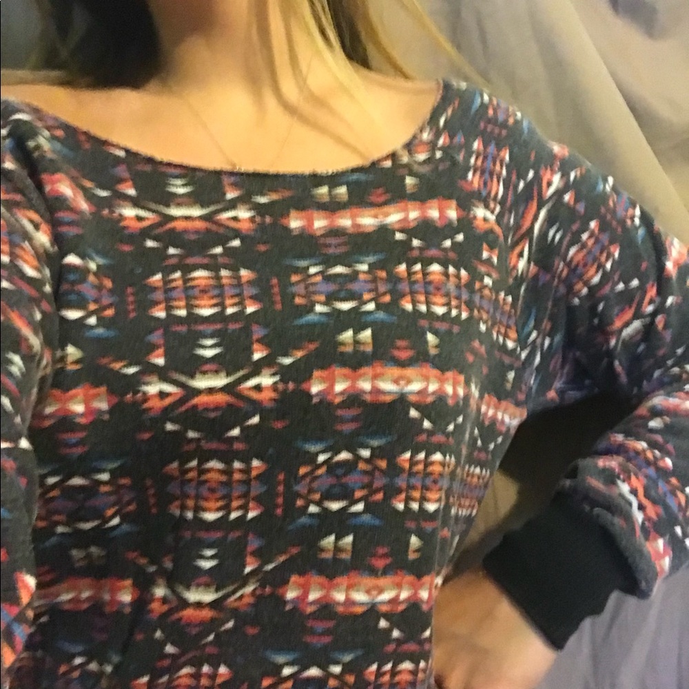 Tribal Off the Shoulder Top